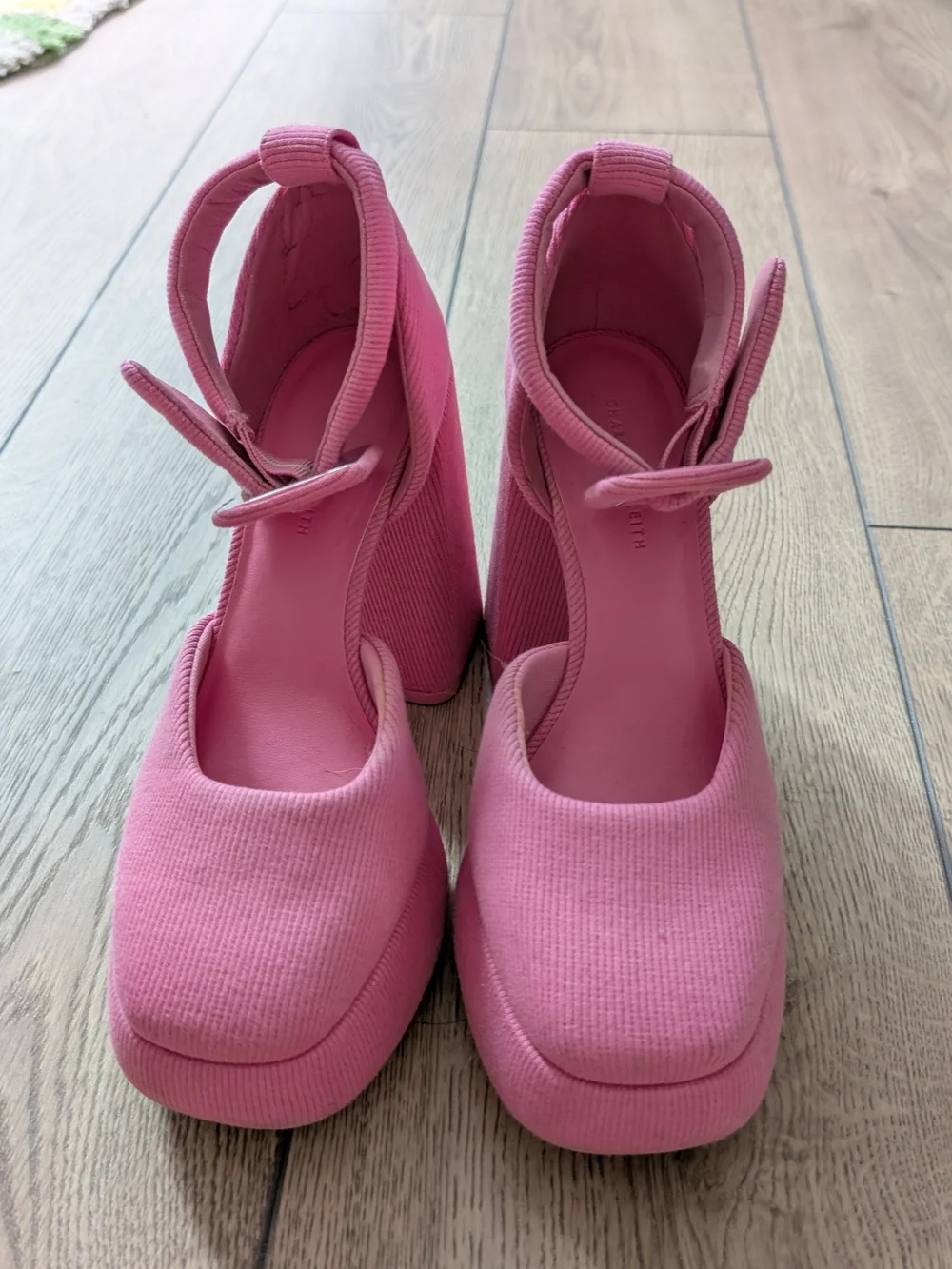 Charles & Keith Pink Platform Heels